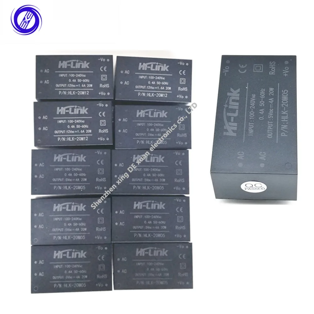 Мини-изолирующий переключатель AC-DC 20 Вт Модуль питания от переменного тока до