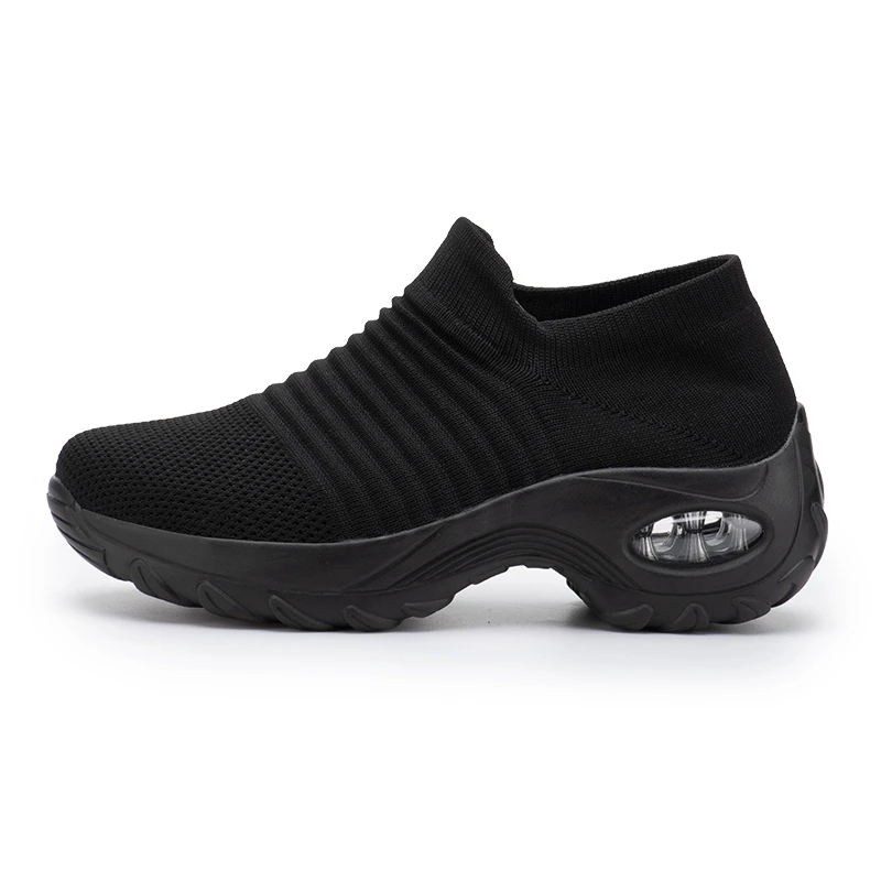 

Women Tennis Shoes Breathable Mesh Height-increasing Slip-on Female Sock Footwear Outdoor Women Sneakers Thick Bottom Platforms