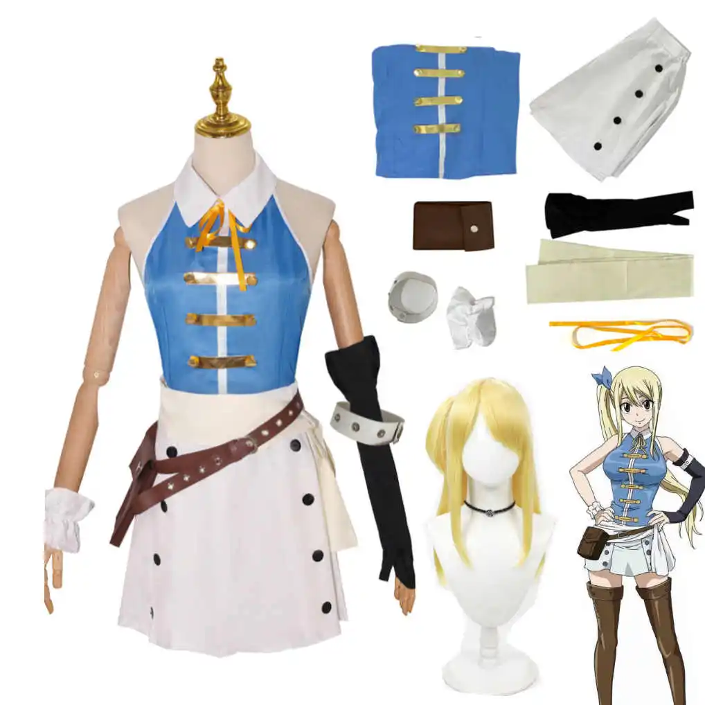 Женский парик в стиле аниме Фея хвост