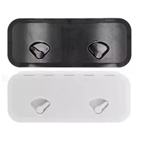 Access Hatch Inspection Cover Hinged Lid Anti-UV with Lock for Marine Boat 24 x 9.5in