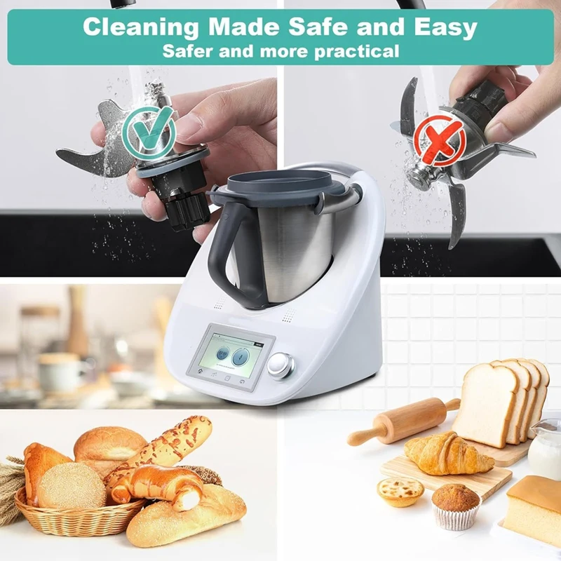Нож для теста Thermomix сменные аксессуары ножей смешивания подходящие TM6 TM5 TMF