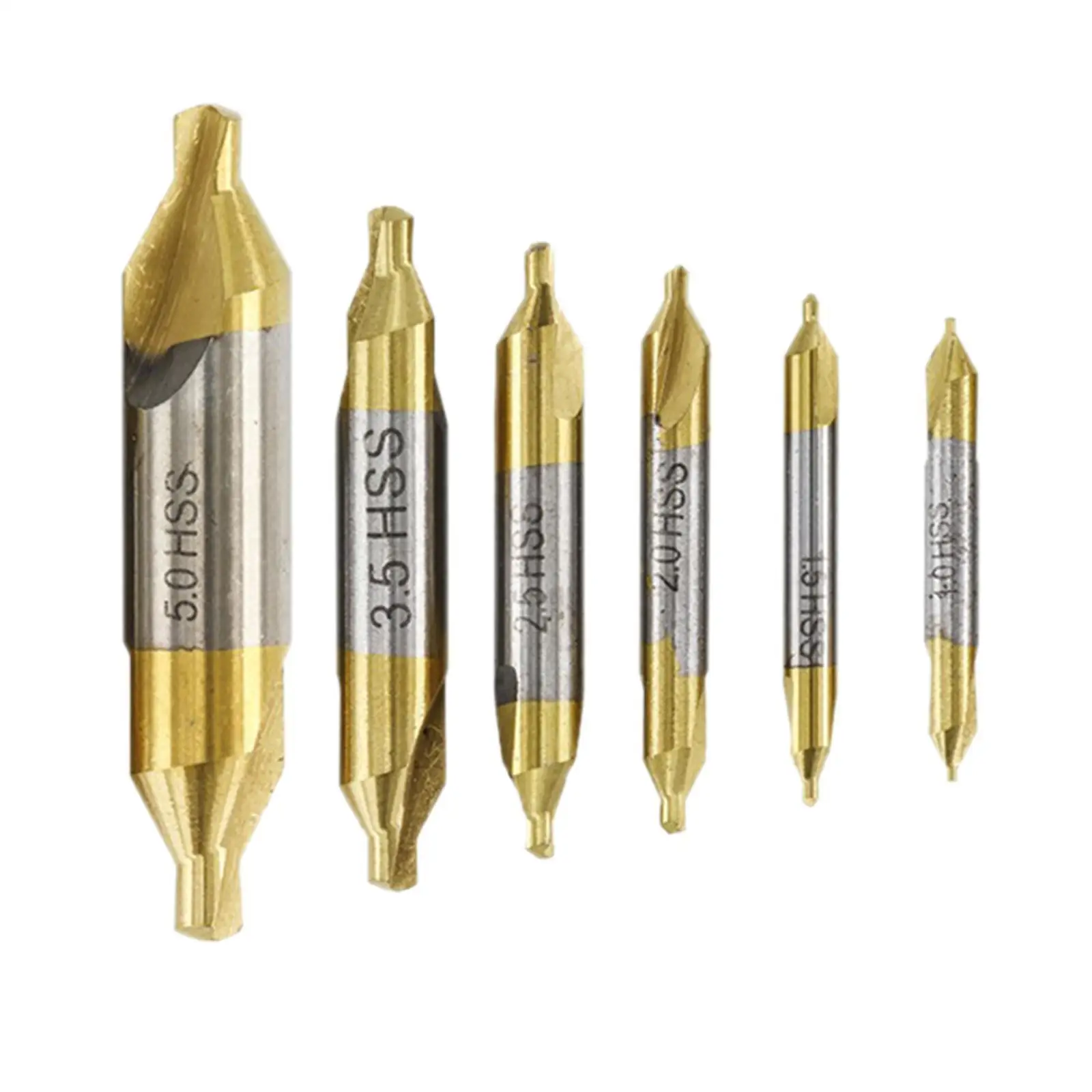 6 шт. комплект центрирующих сверл из быстрорежущей стали фрезерный инструмент