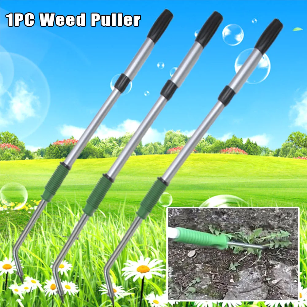 

Grass Extractor Root Remover Weed Puller Aluminum Alloy Long Handled Claw Weeder Garden Lawn Stand Up Killer Tool Manual Stretch