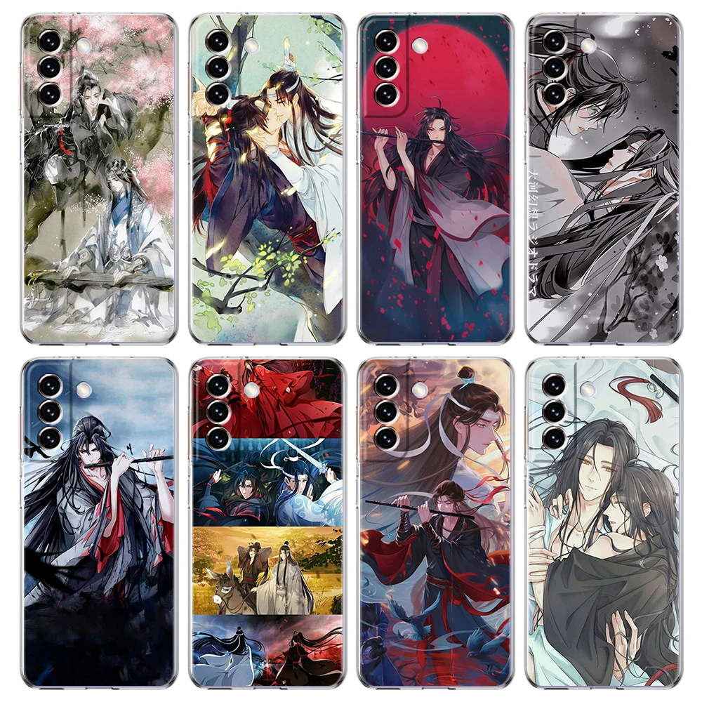 

Mo Dao Zu Shi Transparent Cover for Samsung Galaxy S22 S20 S21 FE Note 20 10 Ultra S10 S10E S9 M21 M22 M31 Lite Plus Case Coque