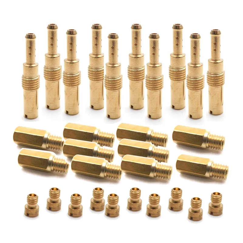 10pcs Motorcycle Carburetor Main Jets Slow Pilot M4 M5 6mm Thread for PWK Keihin OKO CVK Carb Set Injector Nozzle - купить по