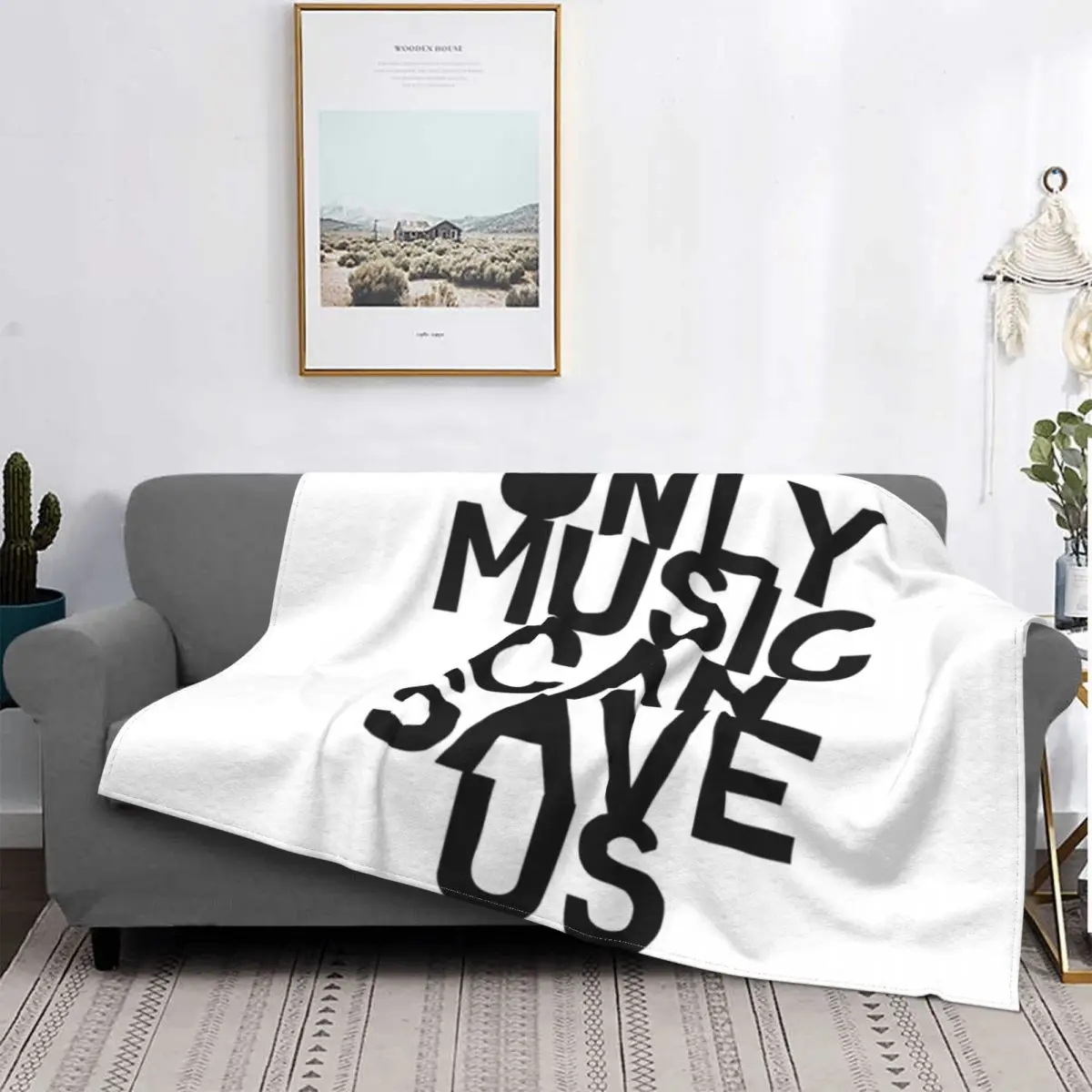 

Only Music Can Save Us Blanket Bedspread On The Bed Soft Blanket Ins Wind Decorative Sofa Blankets