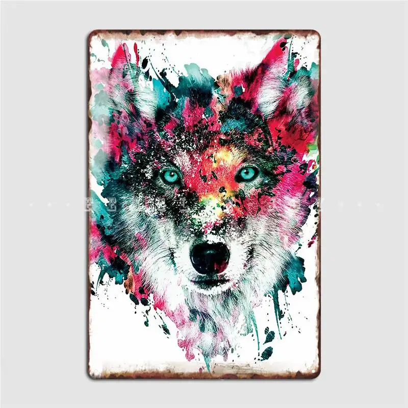 

Металлический плакат Wolf Ii для кинотеатра, кухни, печатная настенная фотография