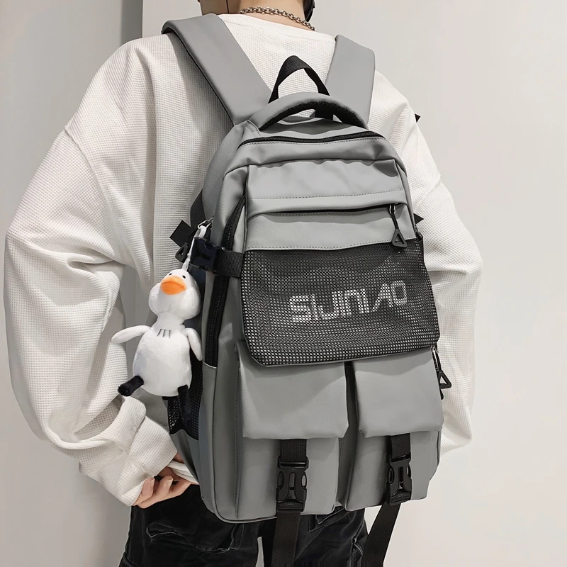 Вместительный Водонепроницаемый женский рюкзак, модный ранец для студентов колледжа, с несколькими карманами, школьные ранцы для девочек и мальчиков-подростков