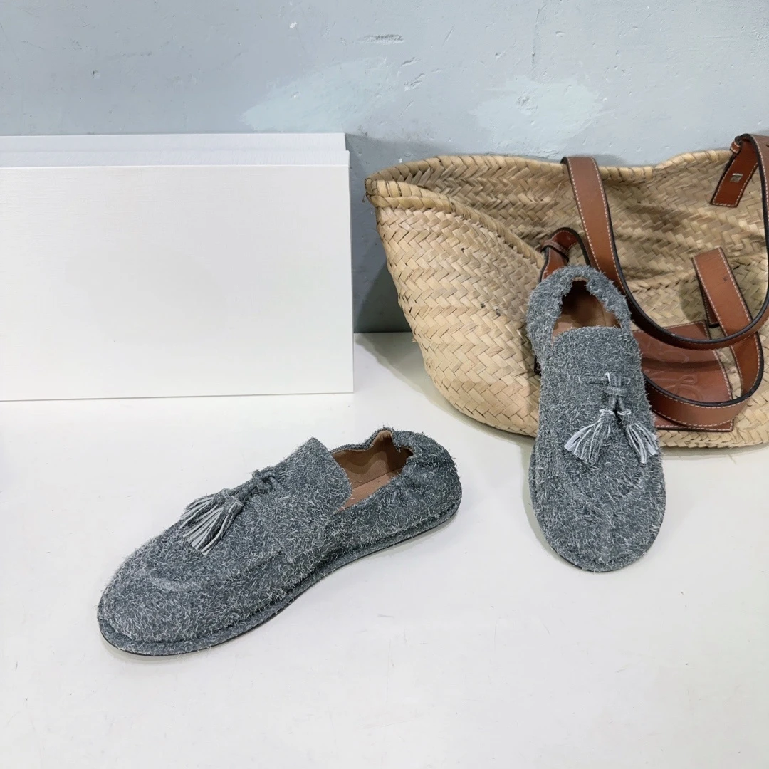 Новинка 2024 осенне-зимняя французская тарелка винтажная обувь для бабушки