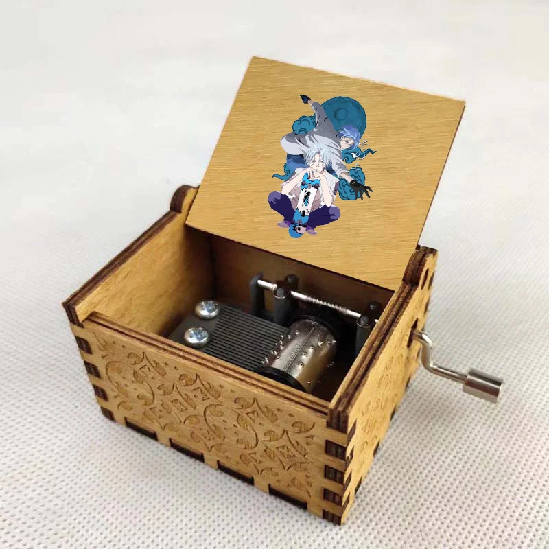 

Music Box Wooden Hand Cranked Boy Girl Birthday Gift Kids Christmas Halloween Gifts For anime Sk8 the infinity Cartoon music box