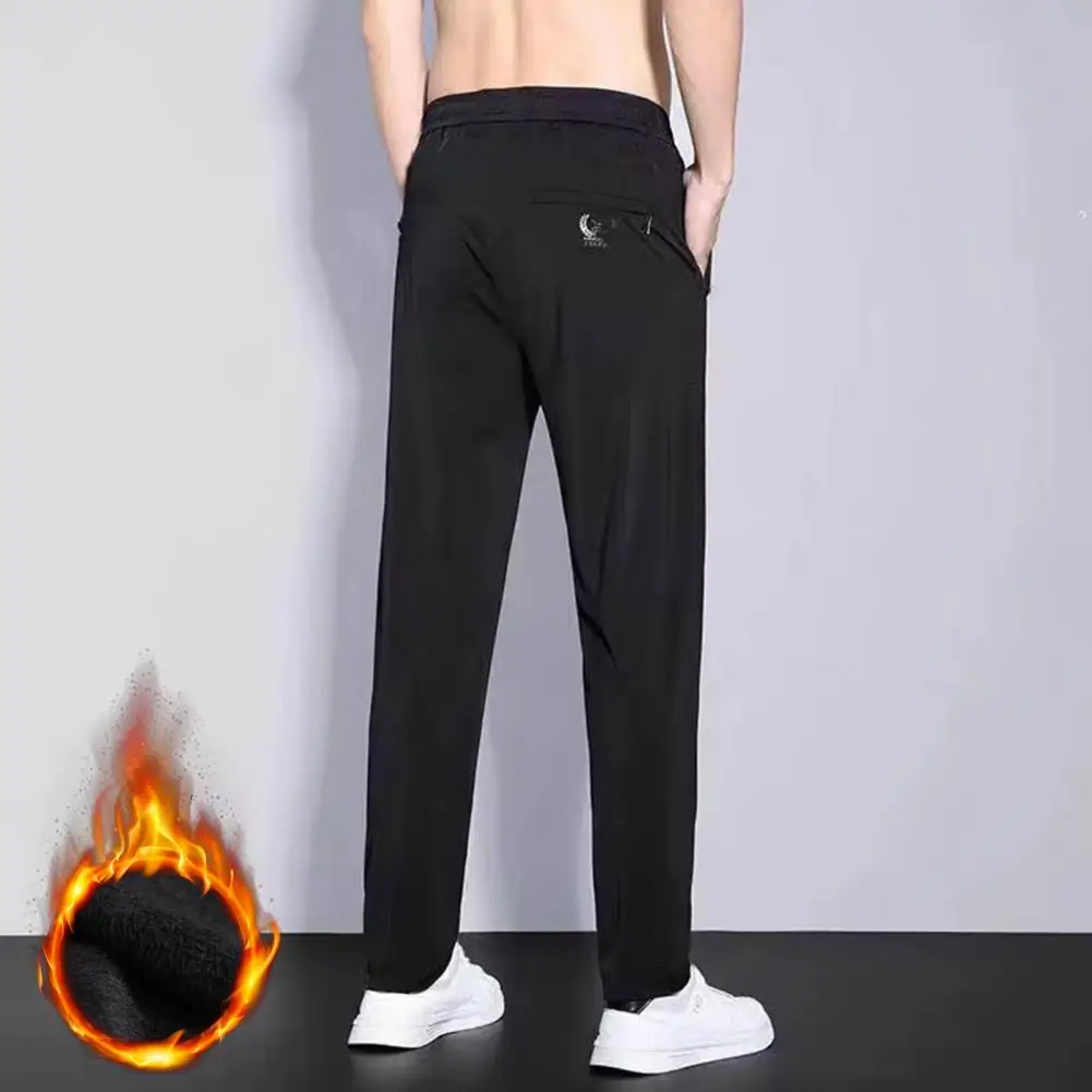 

Теплые Свободные Плюшевые деловые зимние брюки для свиданий мужские спортивные брюки термальные Свободные Плюшевые деловые зимние брюки д...