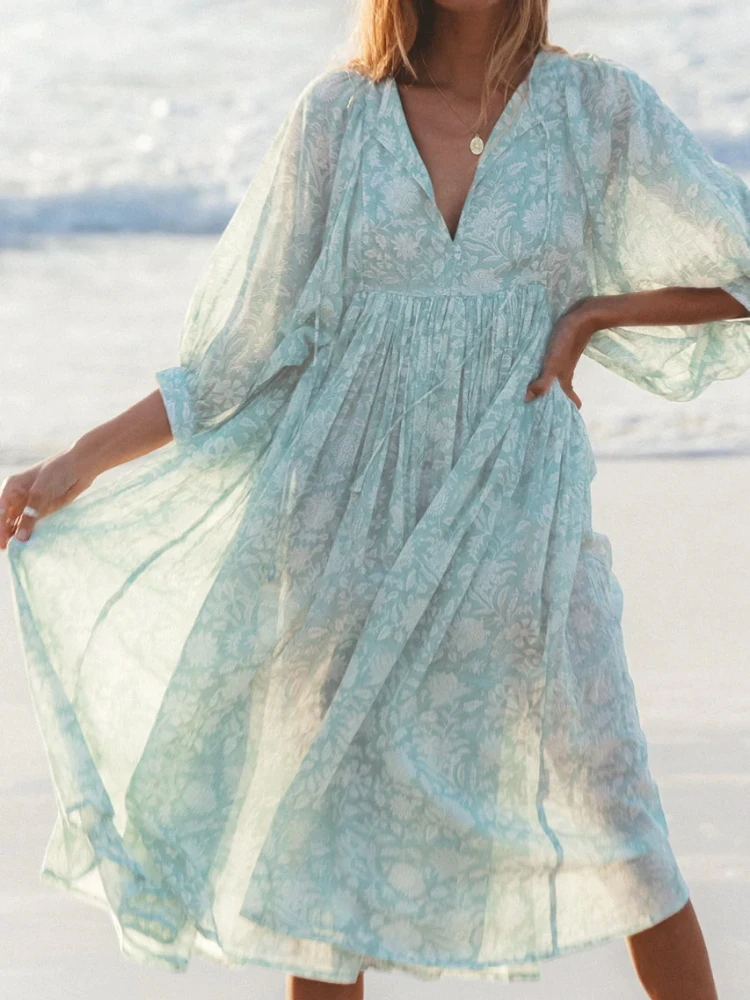 Женское плиссированное платье Woherb