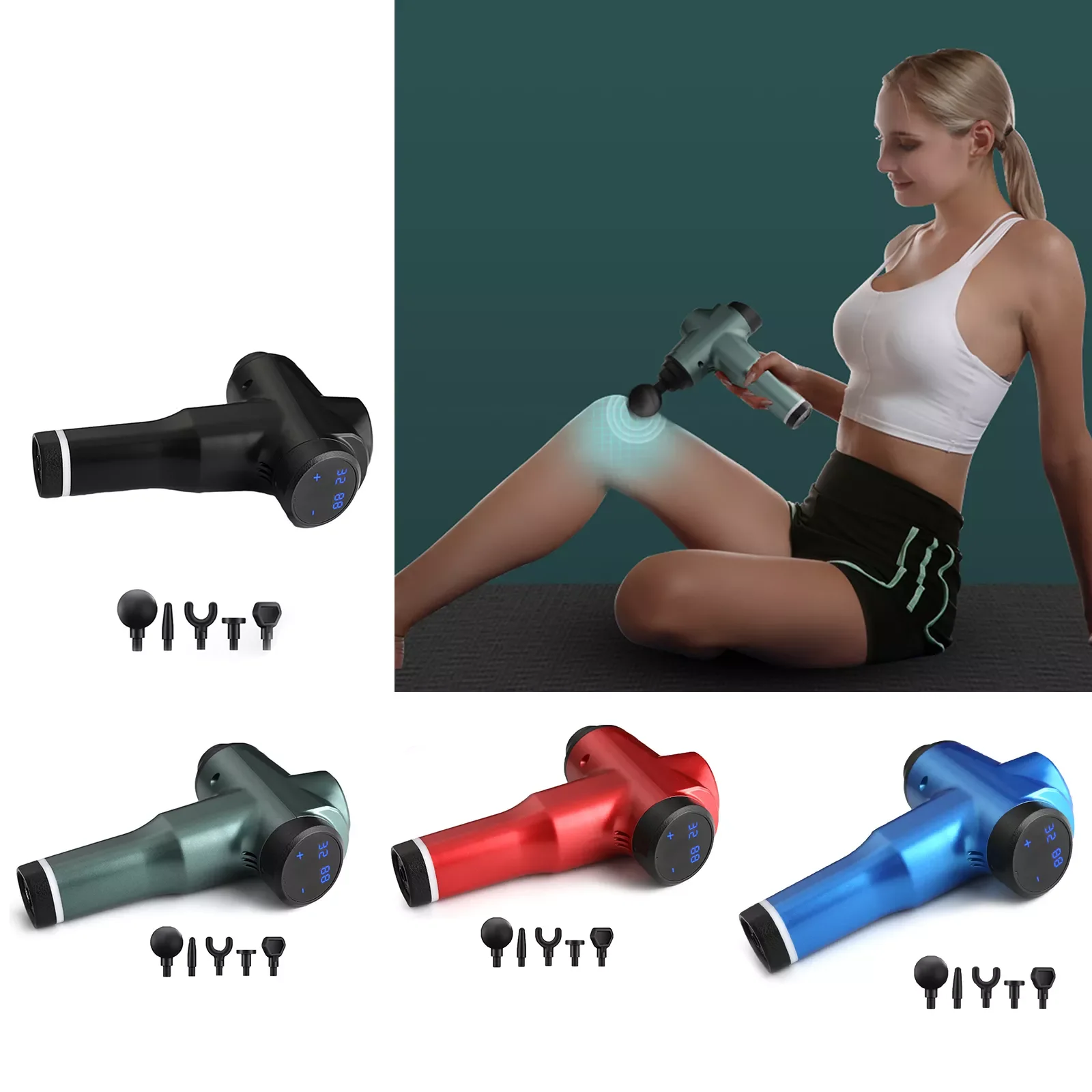 

Массажер Электрический с ЖК-дисплеем для тела и шеи