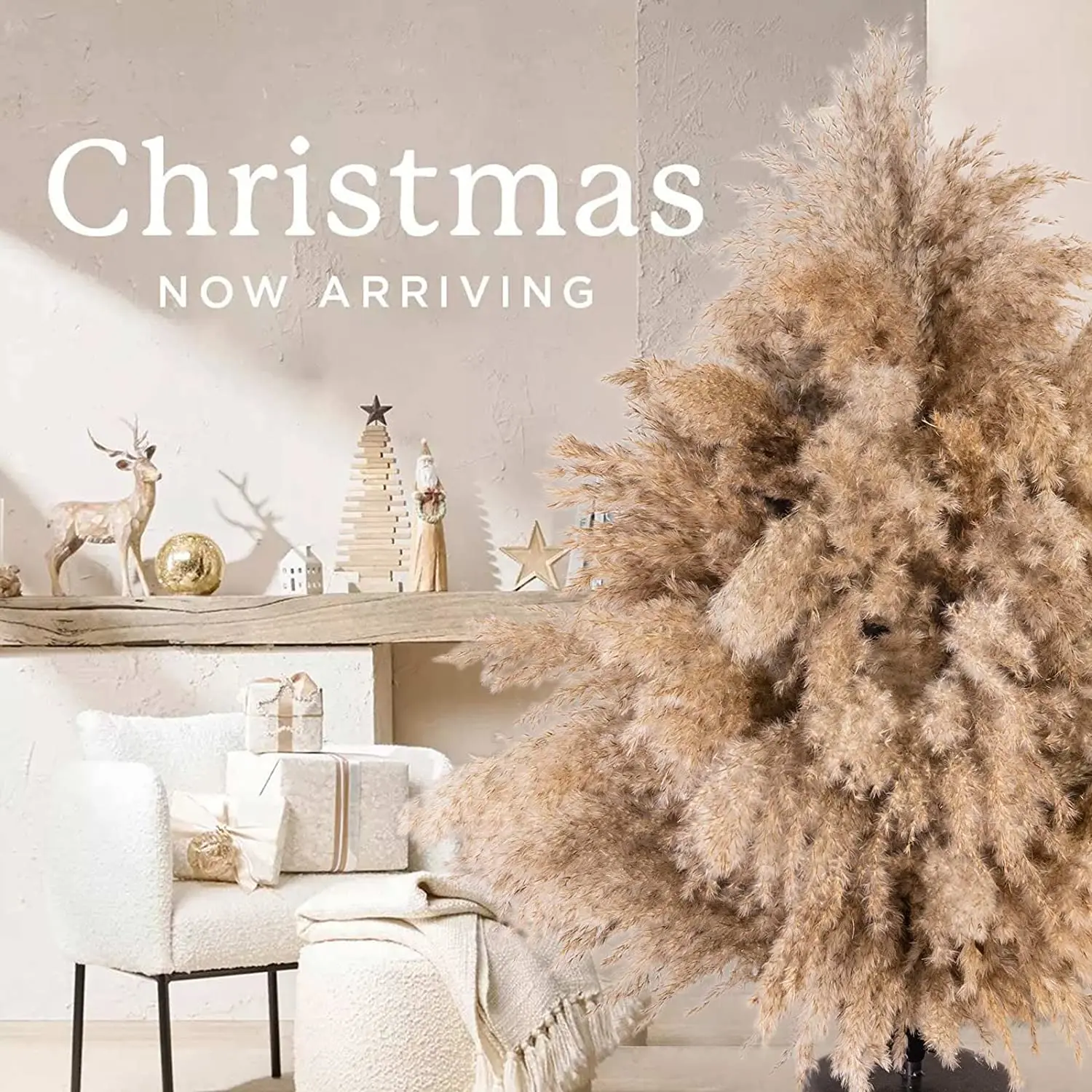 

Натуральная пампасная трава, букет из сушеных цветов, настоящие язычковые свадебные украшения, рождественские цветы, искусственные цветы, ...