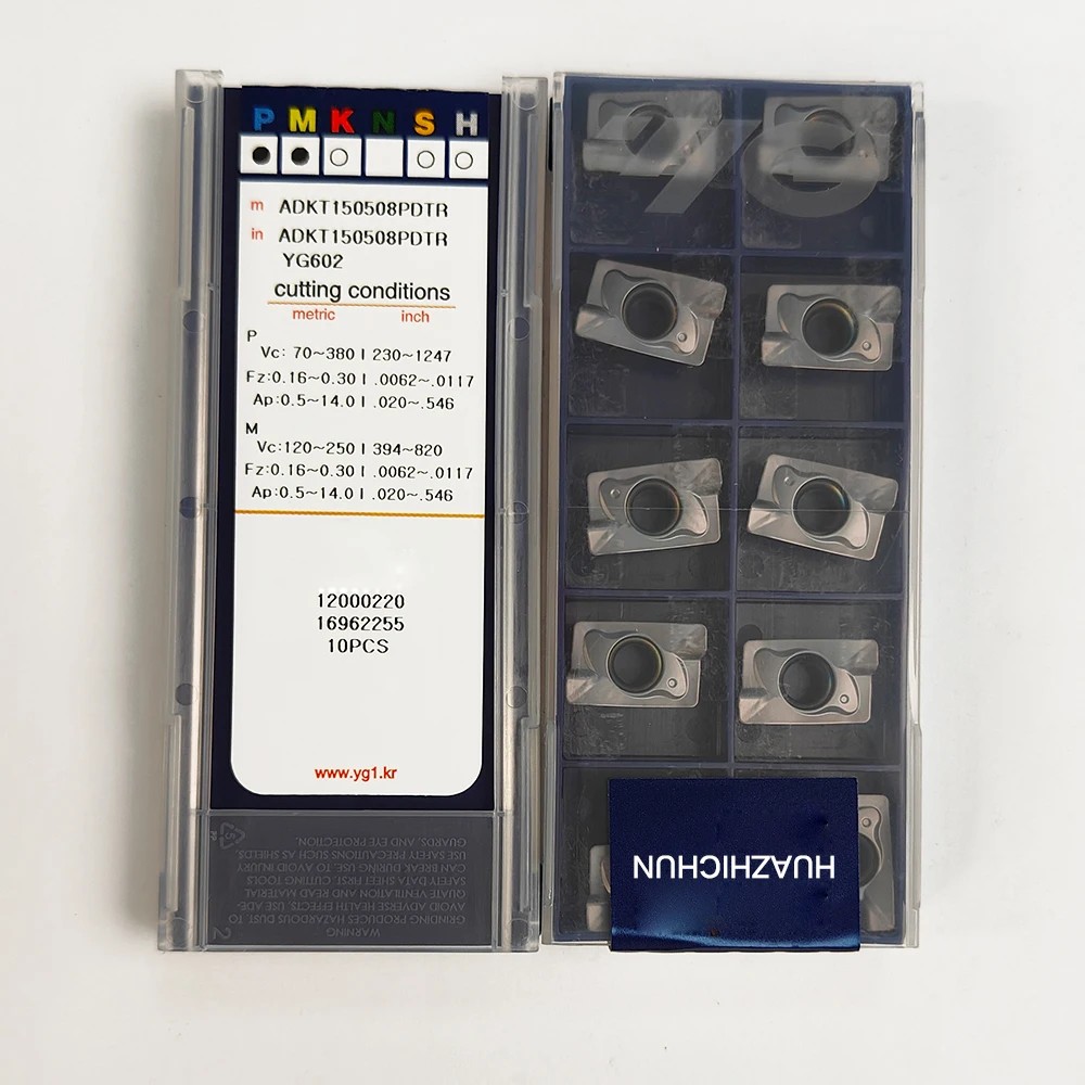 HUAZHICHUN ADKT 150508 PDTR YG602 Фрезерные пластины Токарные инструменты