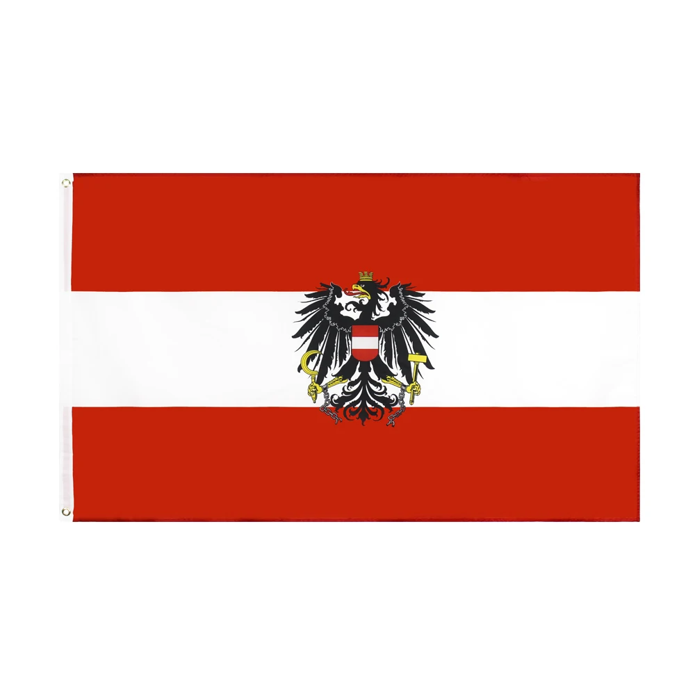 

Флаг с австрийским орлом 90x150 см, из полиэстера, с принтом, декоративный баннер, реклама