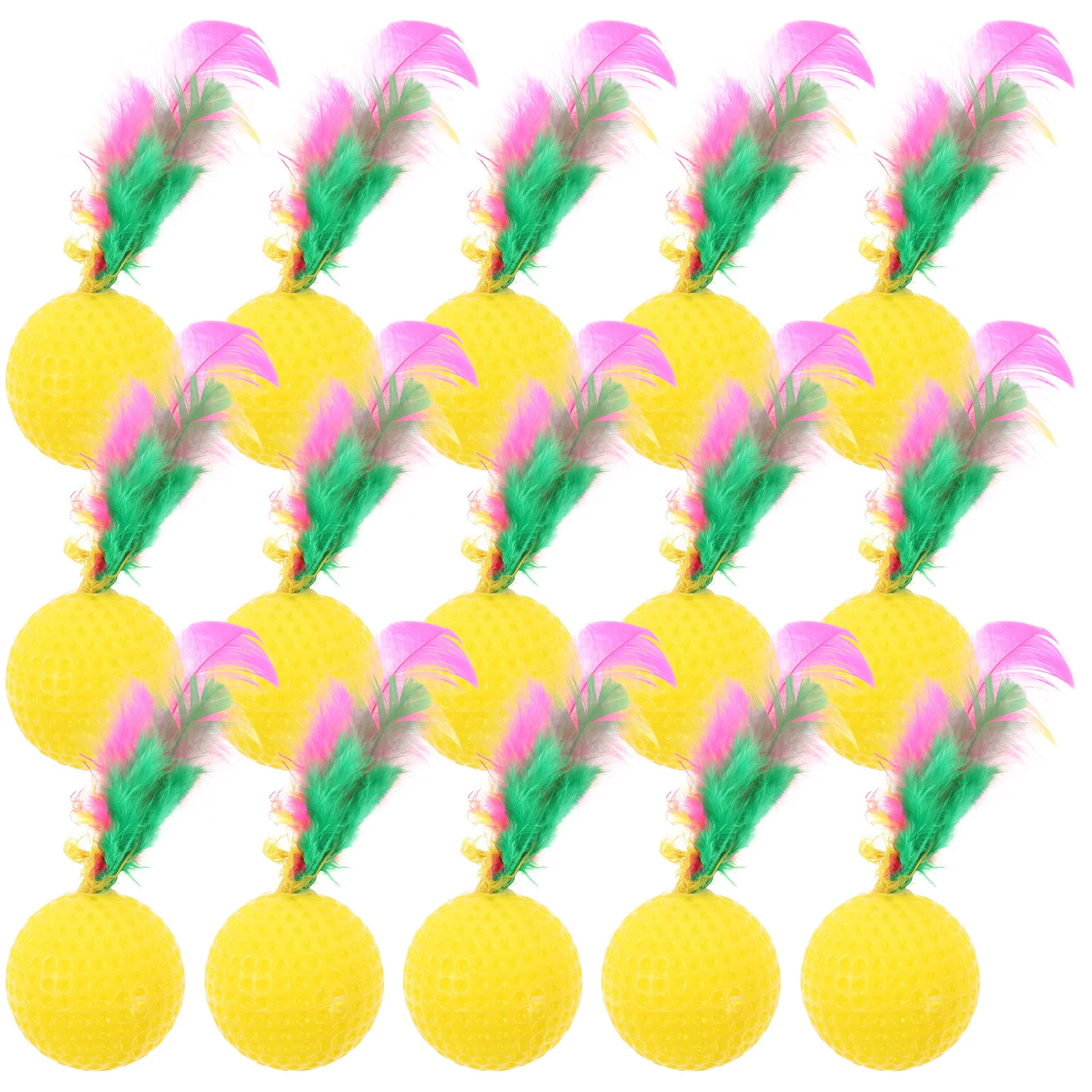 

24pcs Cat Wand Interactive Kitten Toys Teaser Teaser Sound for Kitten Cat Cats