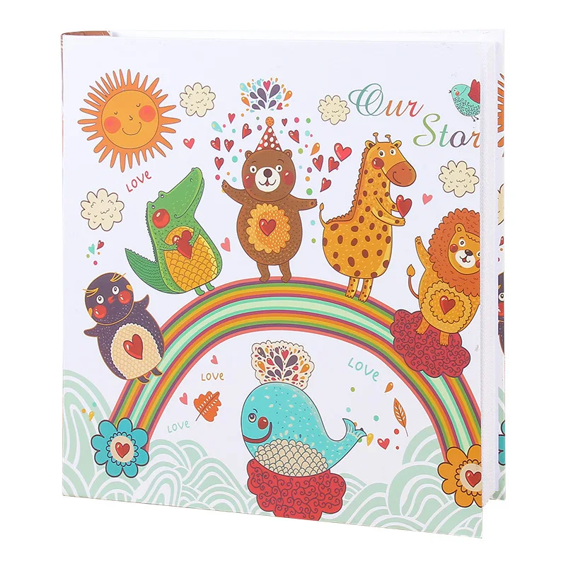 Альбом для детей "Baby Memory Book Cartoon Picture Collect Kids Photo on" с интерлиньяжем, на 600 фотографий, 6 дюймовый.