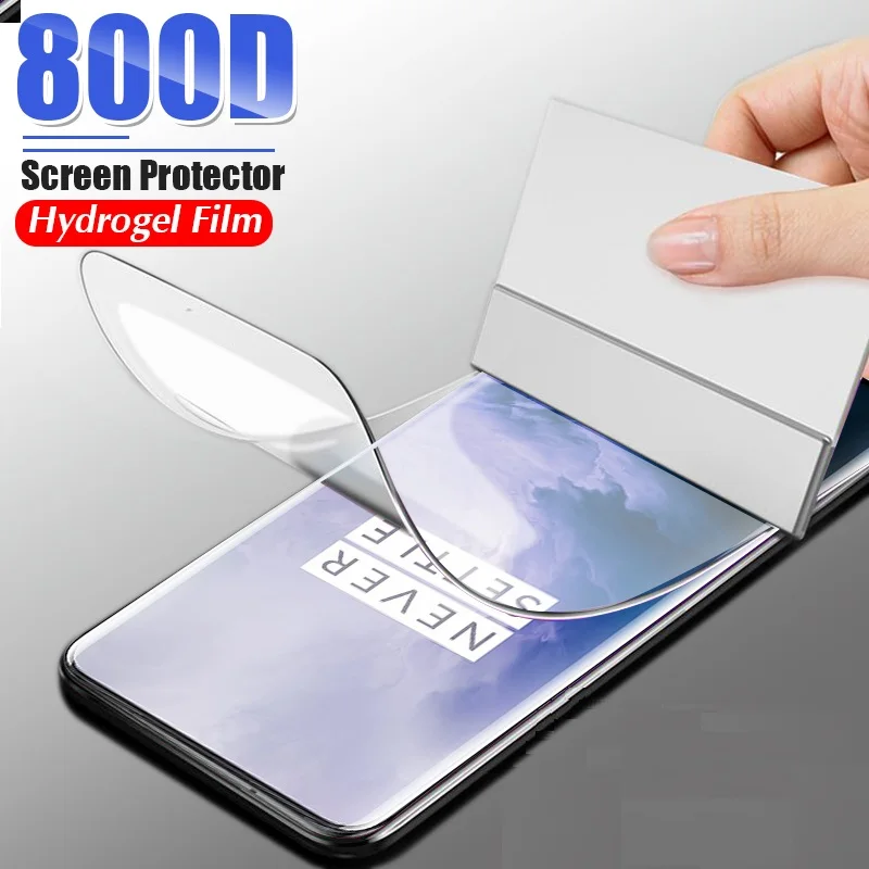 

9D Hydrogel Film For Oneplus 7 7T 8 Lite 8T 5 5T 6 6T Screen Protector For Oneplus 9 10 Pro 10R 9E 9R 9RT Soft Film Not glass