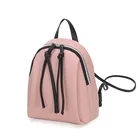 Мини-рюкзак из искусственной кожи женская маленькая сумка на плечо с кисточкой на молнии женский кожаный школьный рюкзак сумка для девочек-подростков