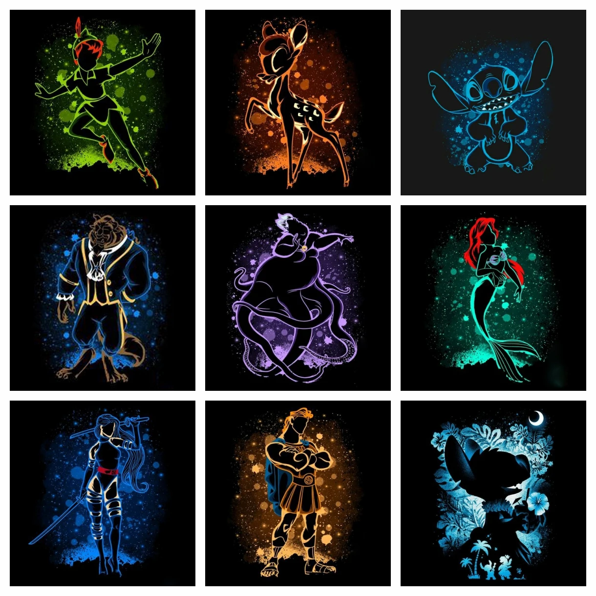 Набор Алмазной Живописи Disney Сделайте Свой Собственный Черная Художественная