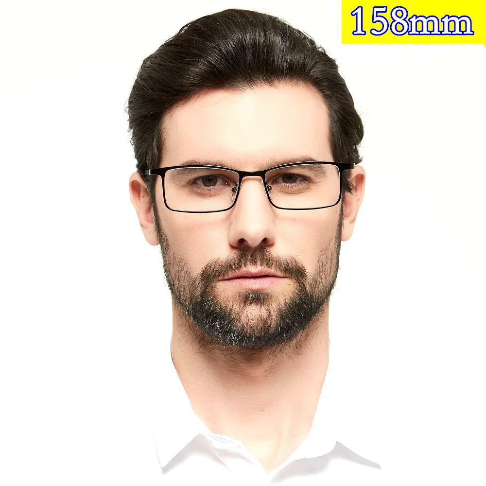 

Evove 158mm Oversized Black Titanium Eyeglasses Glasses Frame Men Big Male Spectacles for Prescription Full Rim Wide Rectangle