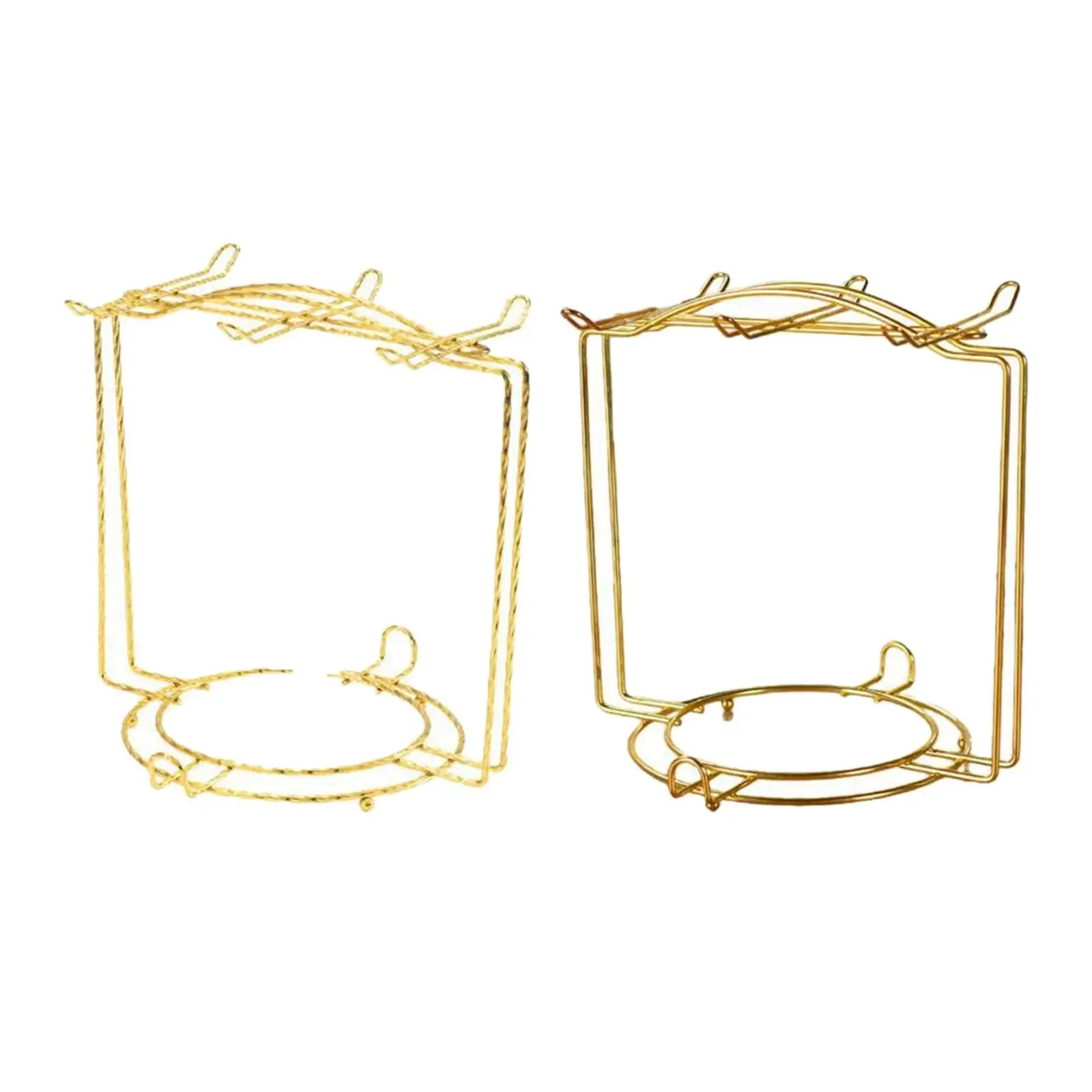 2Pcs Modern Tea Mug and Saucer Display Rack Holder Stand Organizer