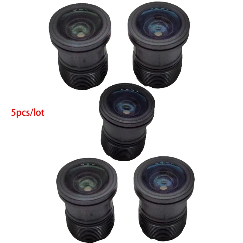 5Pcs/Lot M12x0.5 CCTV Lens 5.0Megapixel for HD Security IP Camera F2.0 FF/MF FOV 105° 3.9mm 5mm 5.2mm 250 lp/mm
