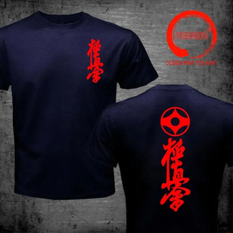 Японская футболка Kung Fu Kyokushin Karate Masutatsu Oyama японская мужская хлопковая с коротким