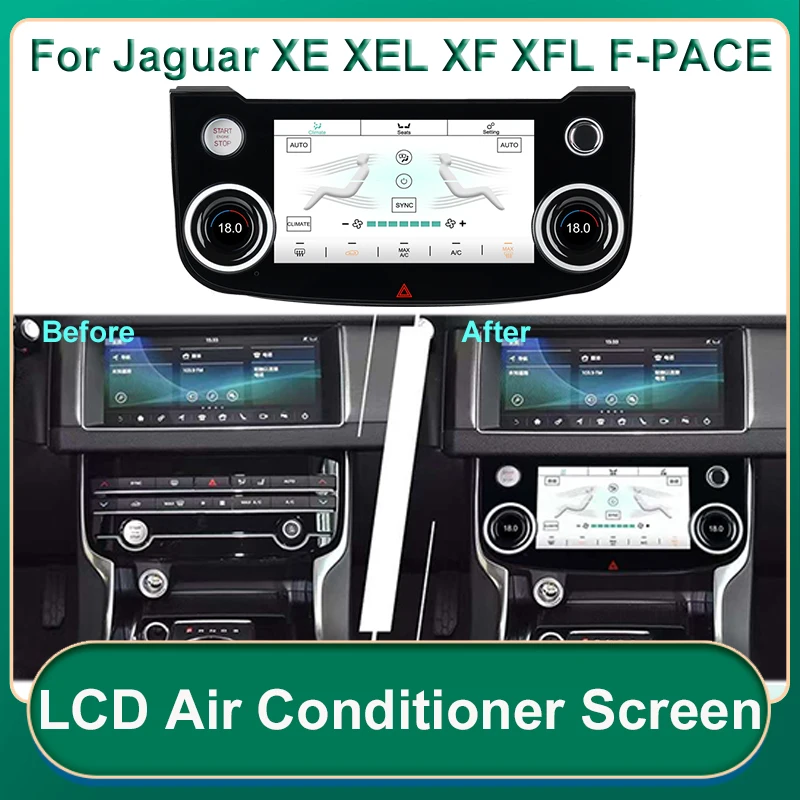 ЖК-экран для кондиционера Jaguar XE XEL XF XFL F-PACE 2016-2020 панель голосового управления