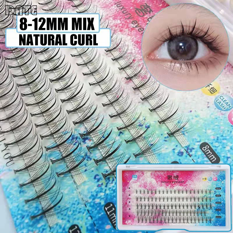 

Mix 8-12mm False Eyelashes 8mm 9mm 10mm 11mm 12mm Grafting Makeup Natural Curly Comic Lashes for Women COS Cosplay Performance