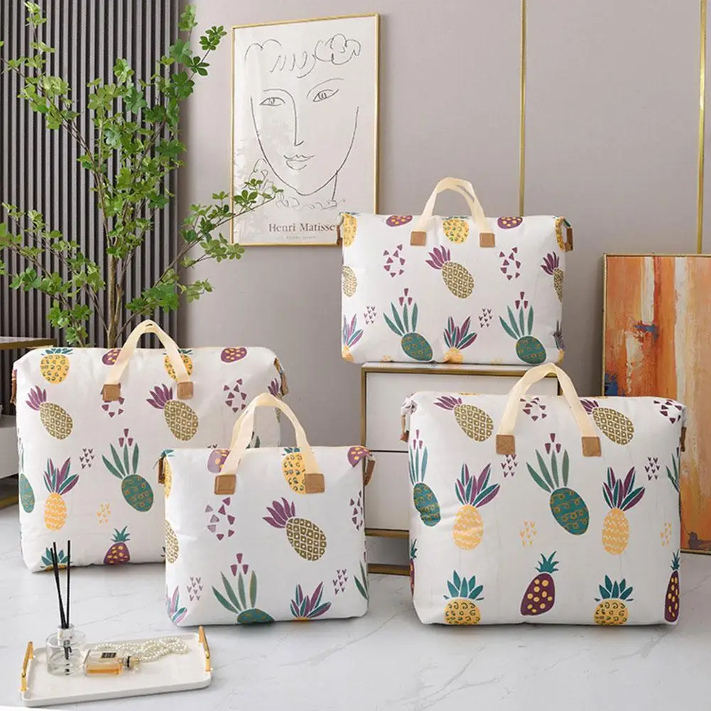 

1pc Hot Sale Foldable Quilt Storage Bag Cow Print Home Travel Blanket Luggage Clothes Pillow Organizer Bag Storage Bag Quil P3f1