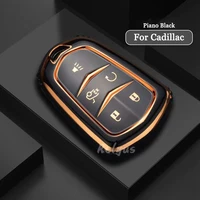 tpu car remote key protected case cover for cadillac esv escalade cts xts srx ats ct5 xt5 xt6 xls key holder auto accessories
