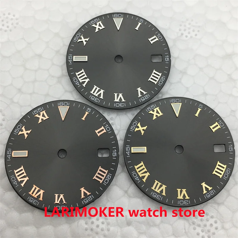 

BLIGER 29mm Watch Black Dial Fits 3 O'clock Crown Fits NH35 NH36 Movement