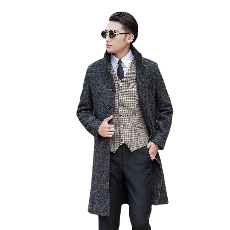 

new arrival high quality fashion men's outerwear extra large wool coat plus size S- XL 2XL 3XL 4XL 5XL 6XL 7XL 8XL 9XL 10XL