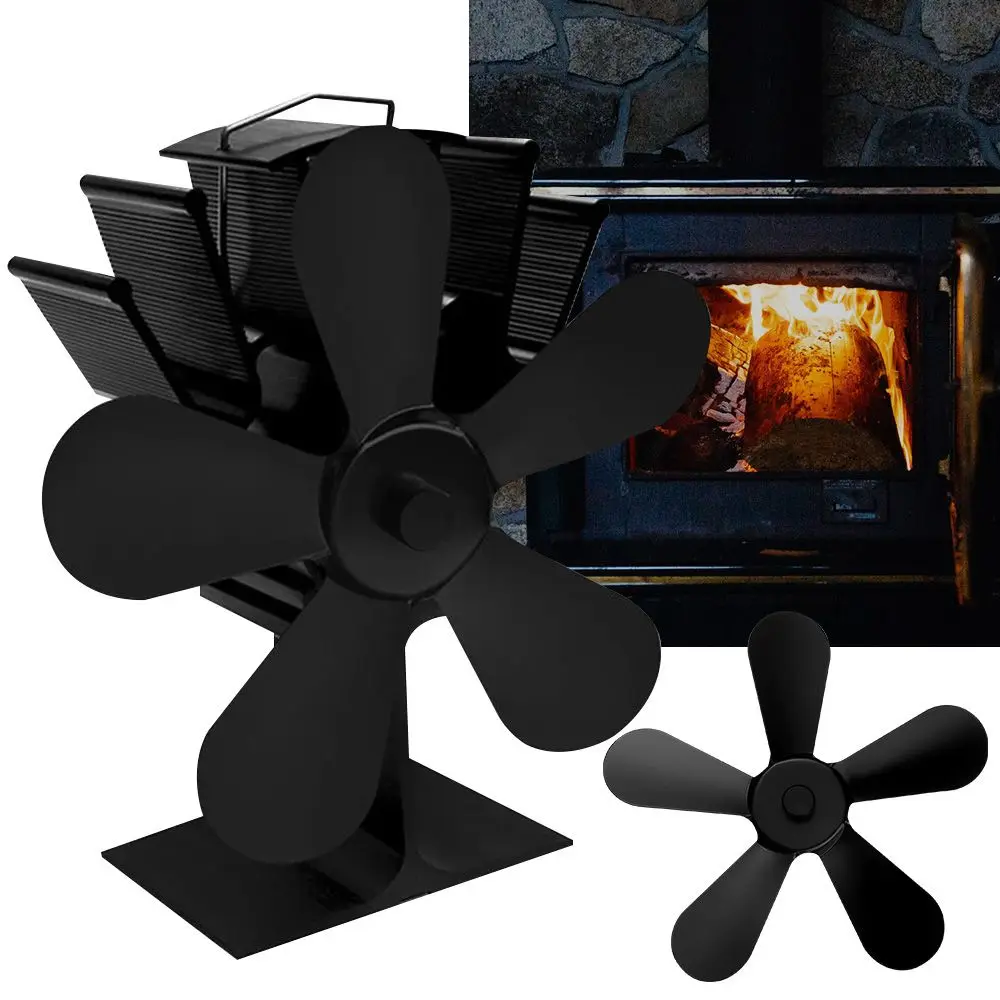 

Blade Accessories Power Saving Eco Fan Replacement Fire Heat Fireplace Fan Wood Stove Fan Log Burner for Heat Powered