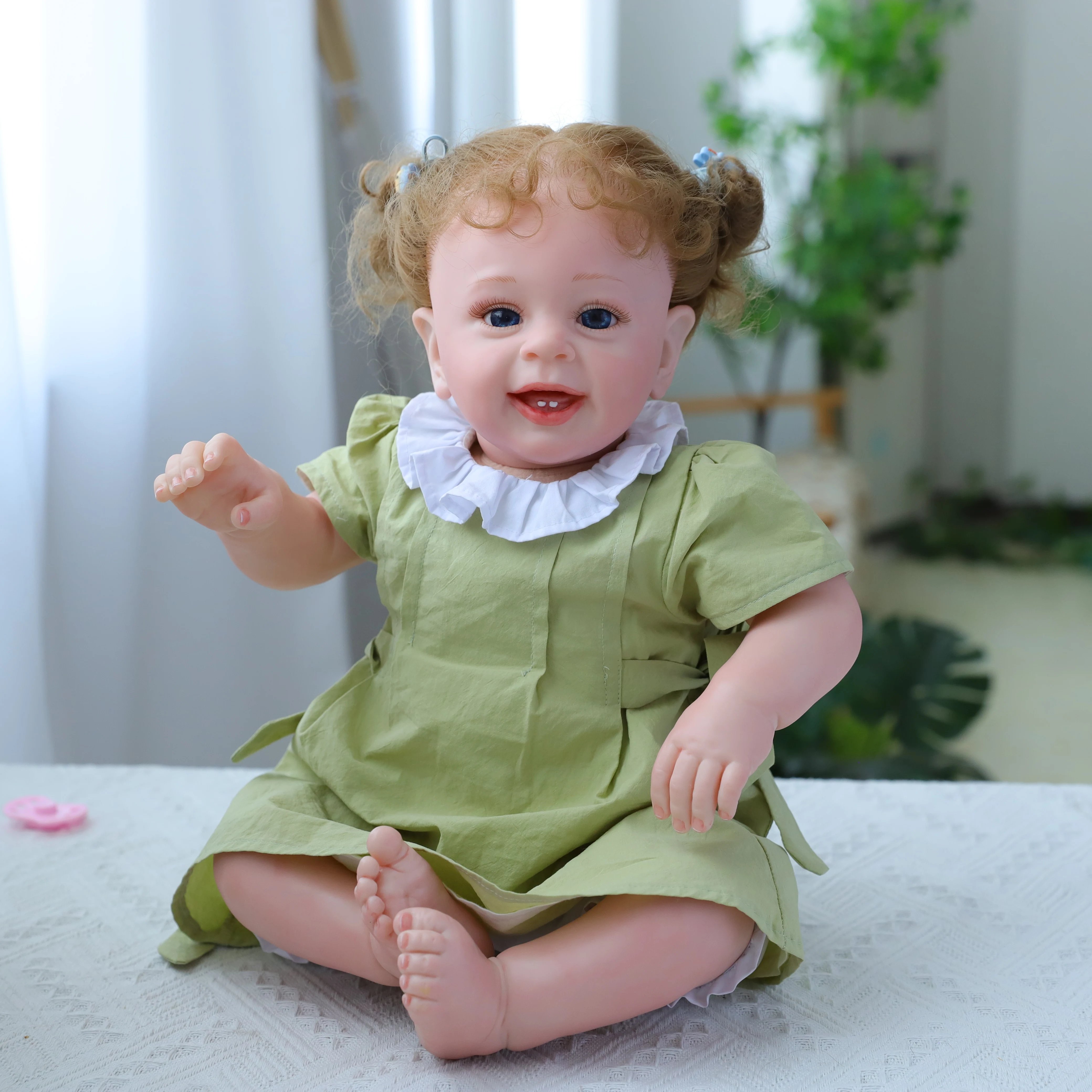 Blue Eyes Soft Silicone Material Handmade 3d Visible Blood Vessels Children's Daily Companion Toys Gift