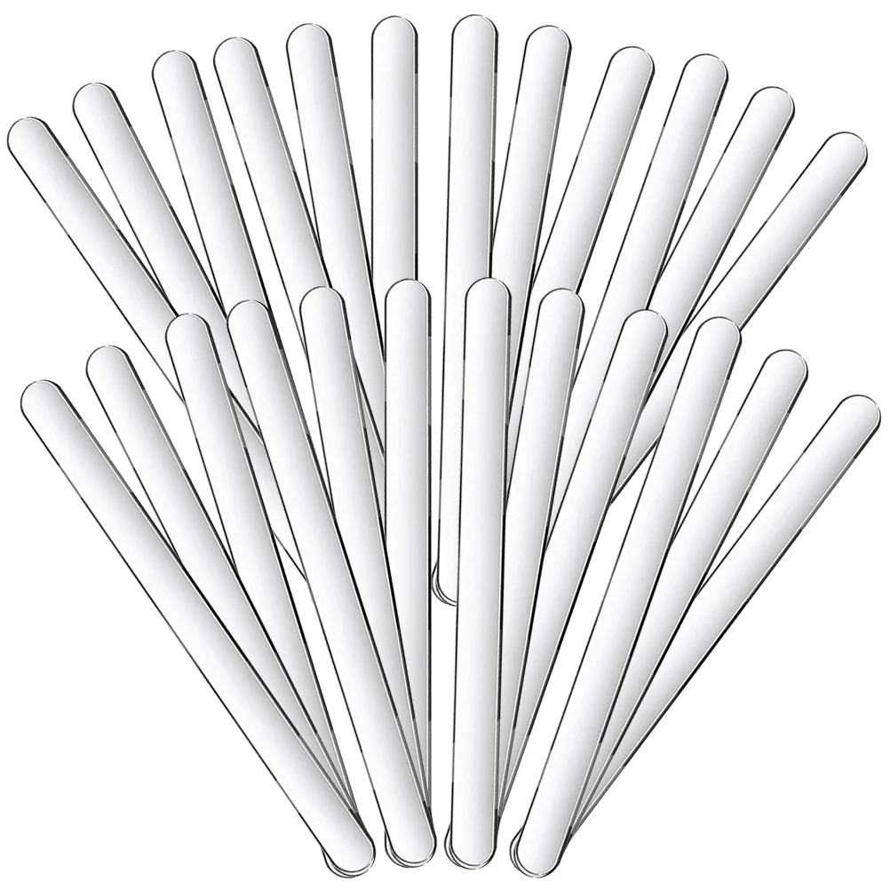 

50 Pcs Transparent Ice Cream Stick Decorative DIY Sticks Mini Tools Reusable Cake Mirrors Novelty Popsicles Dessert