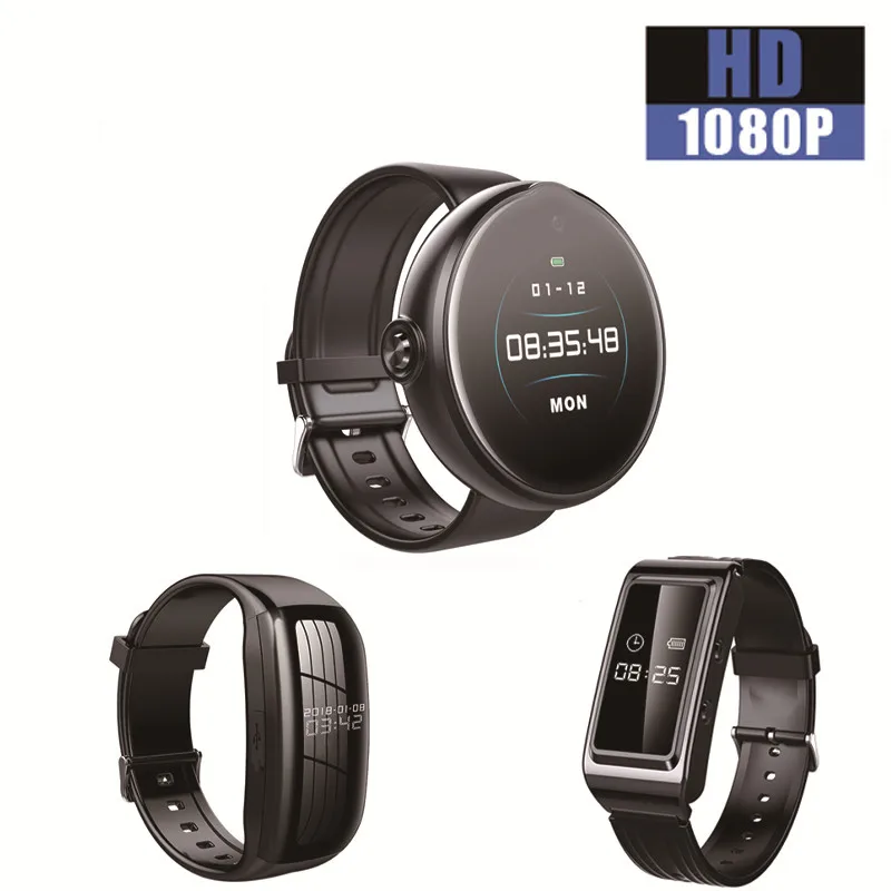 

HD 1080P цифровые часы видеокамера носимый наручный спортивный DV бизнес-камера безопасности Аудио Видео Диктофон DV Body Cam