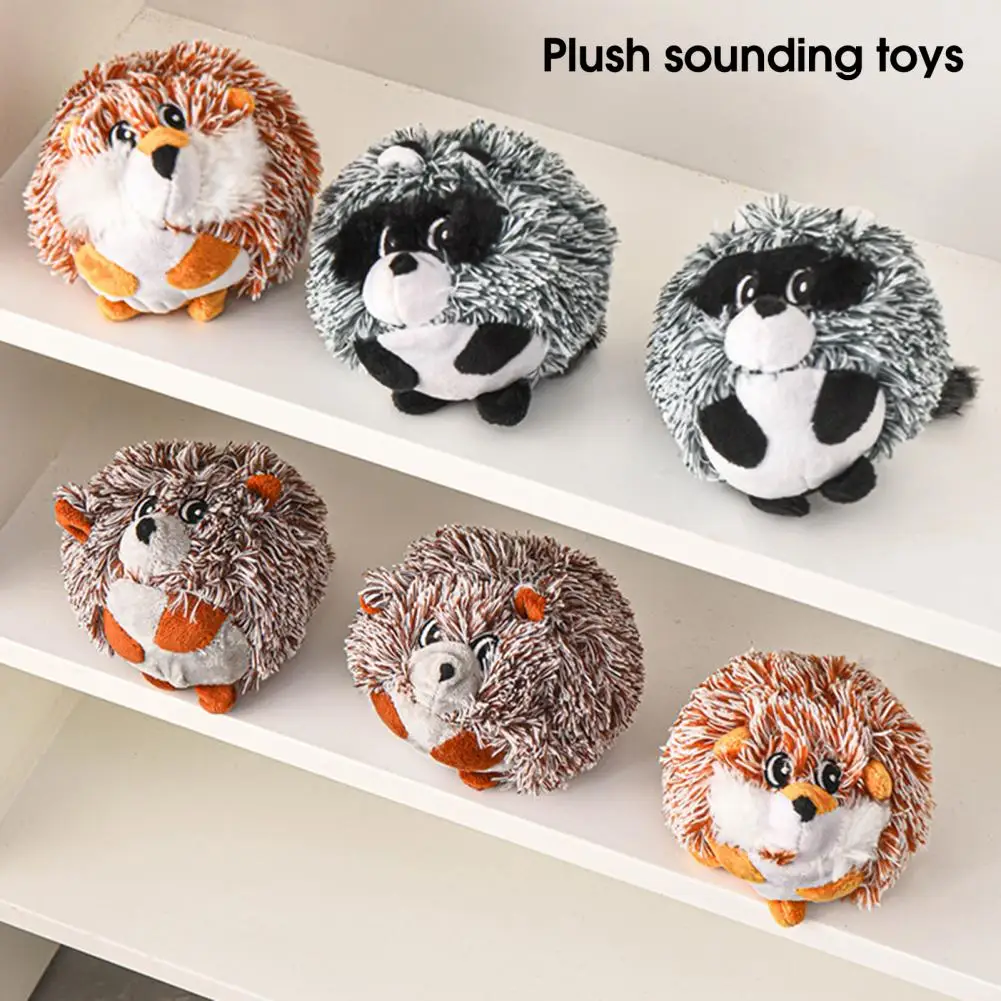 

Pet Sounding Toy Eco-friendly Washable Embroidery Hedgehog Thorn Ball Pet Sounding Toy for Puppies Pet Plush Toy Dog Toy