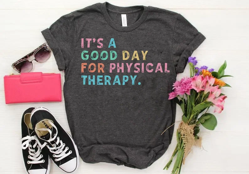 Рубашка для физиотерапии подарок топы с коротким рукавом футболки из 100% хлопка