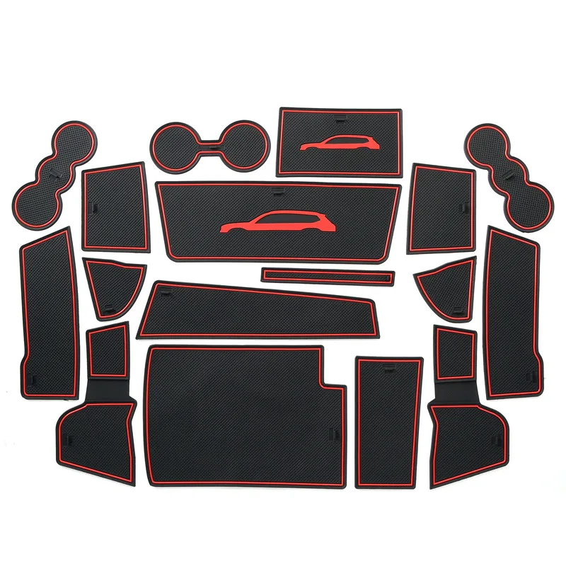 Нескользящий коврик для автомобильных ворот для Volkswagen TERAMON ATLAS, нескользящая накладка на дверь, резиновые подставки, аксессуары для автомобильного интерьера