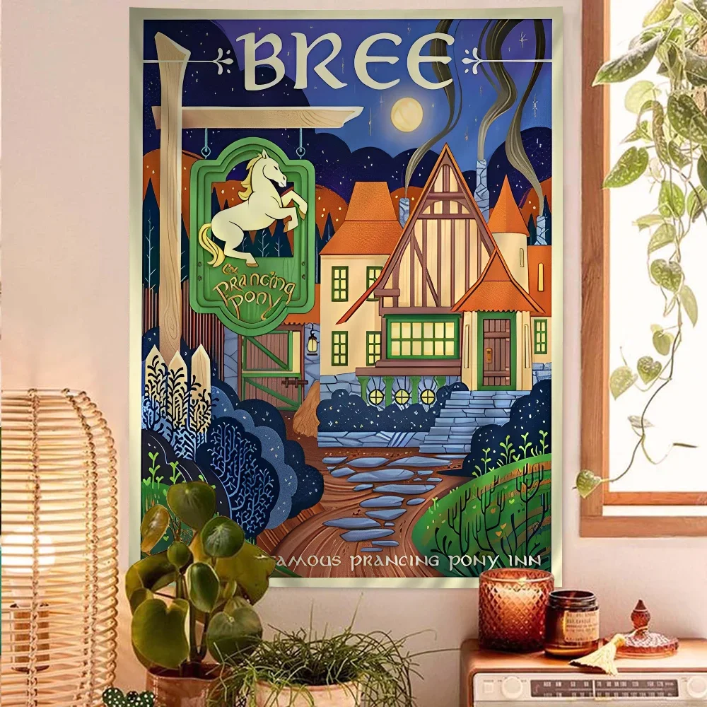 Винтажный Фильм Замок Мордора Лорд Волшебное Кольцо Художественный Постер