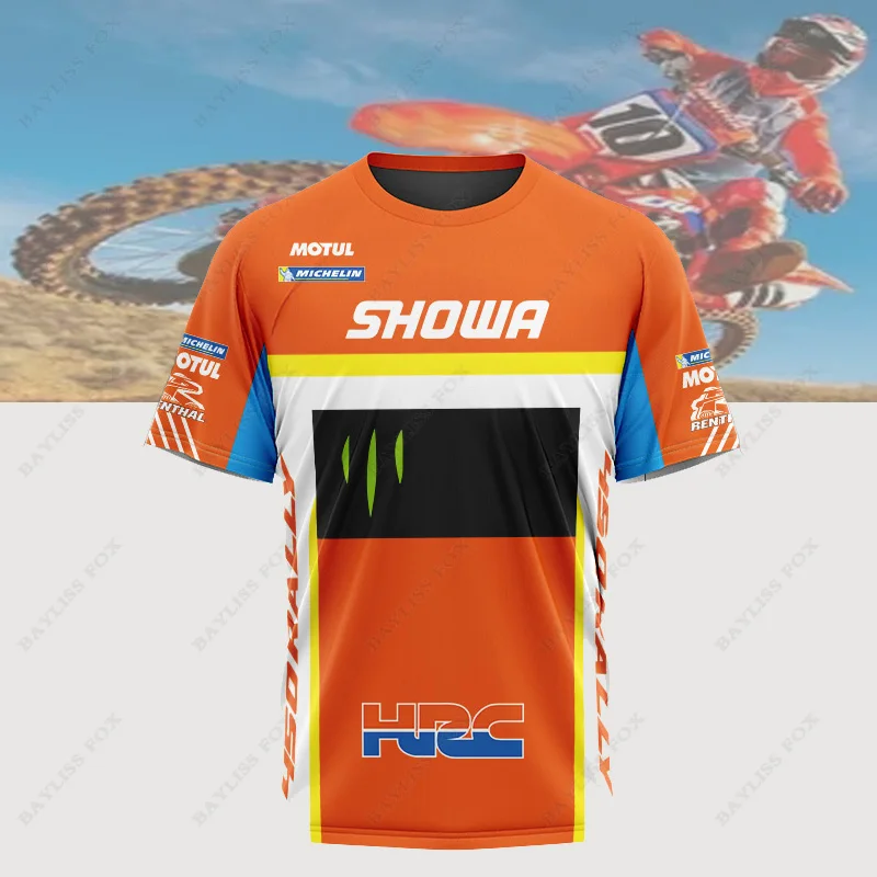 

For Honda HRC T-shirt Motocross Sport Moto MX Racing Endurance Motorcycle Mountain Bike Downhill Riding Rally Cycling Jerseys