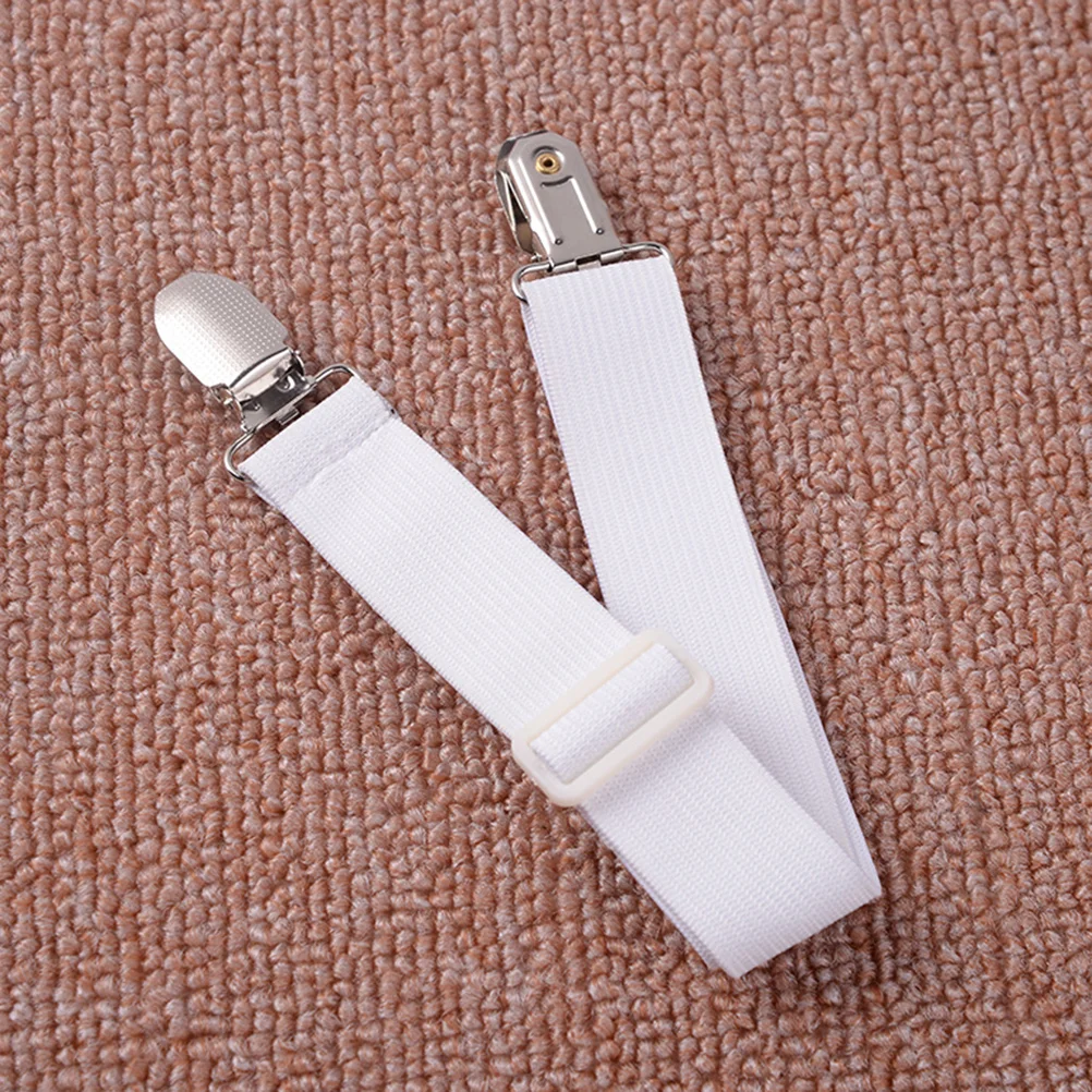 

4pcs Bed Sheet Holder Straps Adjustable Bed Sheet Fasteners Suspenders Elastic Sheet Gripper for Fitted Mattress Pad Covers