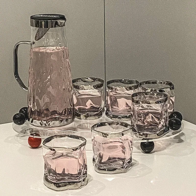 Juego de agua vidrio para sala estar знакомый tazas beber tazasál servir a los invitados con brisa crema