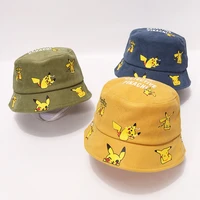 pokemon anime baseball pikachu fisherman high quality babys summer childrens childs cap kawaii hats toys gifts for children