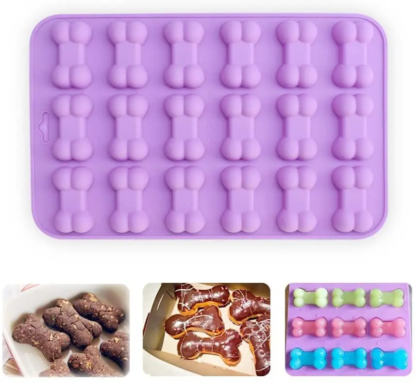

18 Bone Silica Gel Chocolate Mold Ice Lattice Mold Baking DIY High Temperature Resistant and Easy To Clean