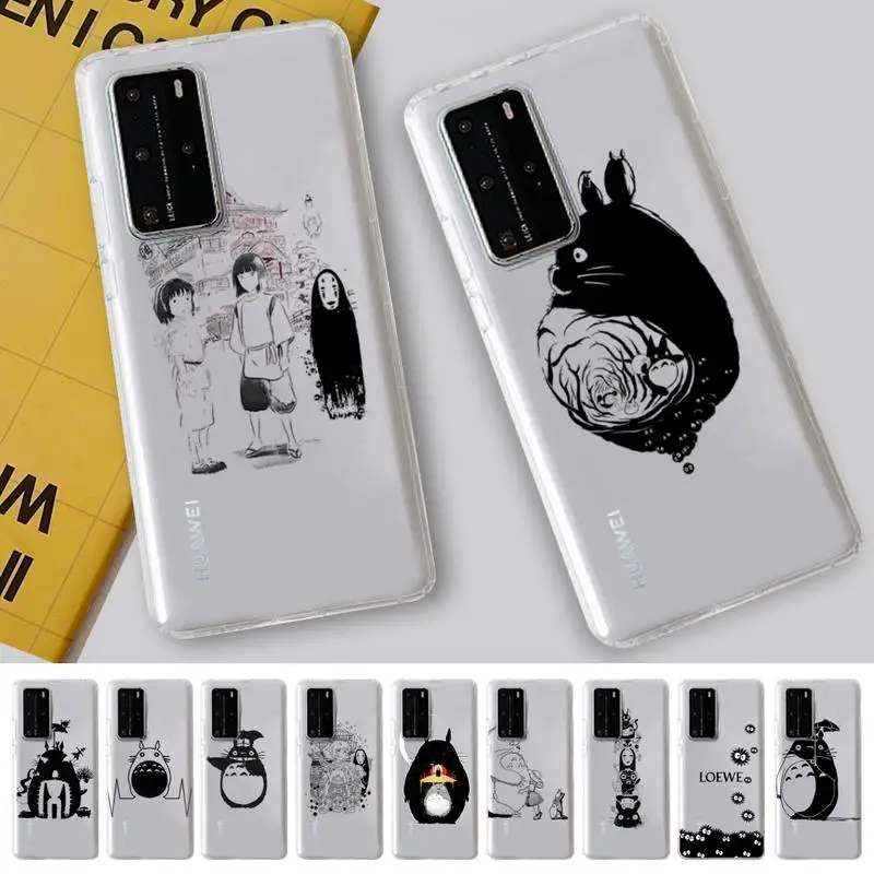 

Japan Anime Totoro Phone Case for Samsung A51 A52 A71 A12 for Redmi 7 9 9A for Huawei Honor8X 10i Clear Case