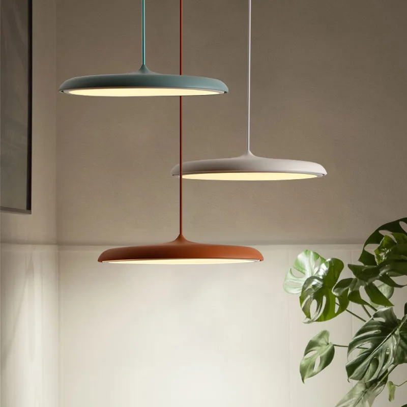 Nordic art Home Pendant Light Modern Simple LED Hanging Lamp Macaron Lighting Fixtures For Restaurant Bar Bedroom Livingroom